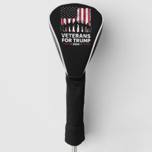 Vater Opa Veterans für Trump 2024 amerikanische Fl Golf Headcover