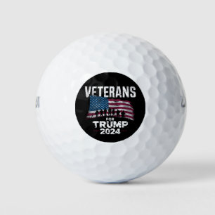Vater Opa Veterans für Trump 2024 amerikanische Fl Golfball