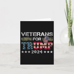 Vater Opa Veterans für Trump 2024 amerikanische Fl Karte