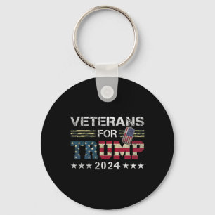 Vater Opa Veterans für Trump 2024 amerikanische Fl Schlüsselanhänger