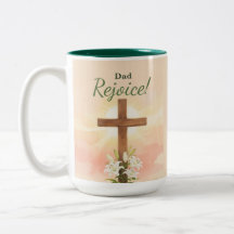 Vater Ostern Freue dich Kreuz und Lilien Religiös