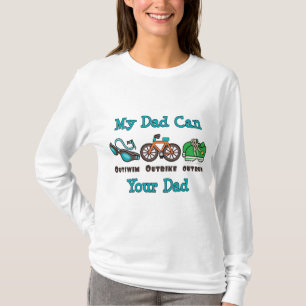 Vater Outswim Outbike überholten TriathlonHoodie T-Shirt