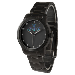 VATER Oversified Black Bracelet Watch Armbanduhr