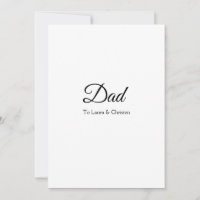 Vater Papa fügen Sie den Namen Text väterliche Tag