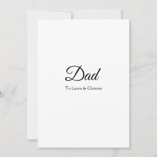 Vater Papa fügen Sie den Namen Text väterliche Tag Einladung
