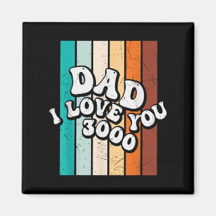 Vater Papa Ich Liebe Dich 3000 Lustig Retro Vintag Magnet