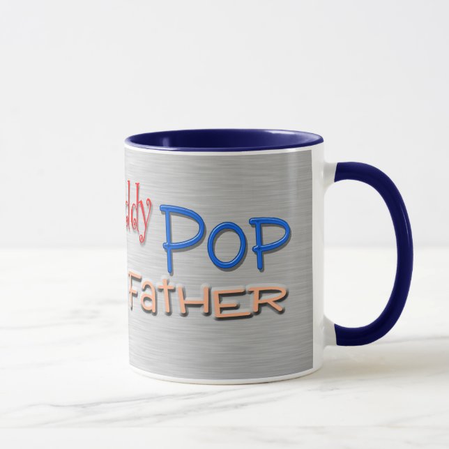 Vater-Papa-Pop-Vater Tasse (Rechts)