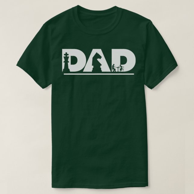 Vater Papa Schach Player Schachtrainer T-Shirt (Design vorne)