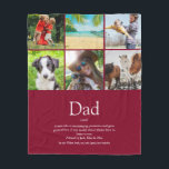Vater Papa Vater Definition 6 Foto Fun Burgund Fleecedecke<br><div class="desc">Personalisieren Sie sich mit 6 Lieblings-Fotos und personalisierten Text für Ihren speziellen Papa oder Papa zu erstellen ein einzigartiges Geschenk für den Vater, Geburtstag, Weihnachten oder jeden Tag, den Sie will, um zu zeigen, wie viel er zu Ihnen bedeutet. Ein perfekter Weg, um ihm zu zeigen, wie phantastisch er ist...</div>