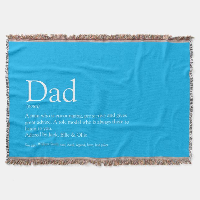 Vater, Papa, Vater Definition Moderner Himmel Blau Decke (Vorderseite)