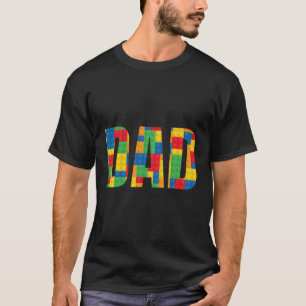 Vater Parent Brick Master Builder Gebäude Blocker T-Shirt