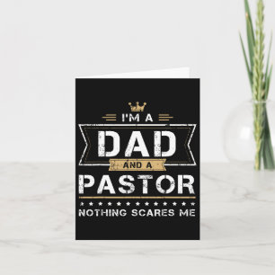 Vater & Pastor Nichts schreckt mich Geschenk Karte