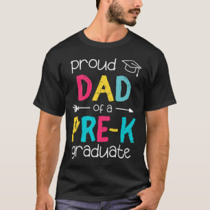 Vater Pater Prek Vorschulfamilie Matching Graduati T-Shirt