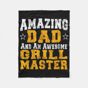 Vater Pater Rbecue Shirt Grillen Grill Master Pit Fleecedecke