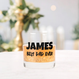 VATER PERSONALISIERTES MONOGRAMED-WHISKEY-GLASGLAS WHISKYGLAS