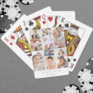 Vater Personalisiertes Papa-Foto Spielkarten
