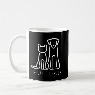 Vater Pet Lover Cat Dog Daddy Husband Funny Fath Kaffeetasse