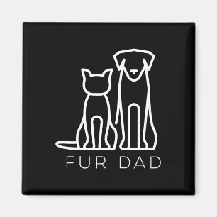 Vater Pet Lover Cat Dog Vater Ehemann Funny Father Magnet
