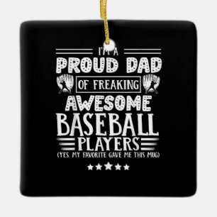 Vater Phantastische Baseballspieler Keramikornament