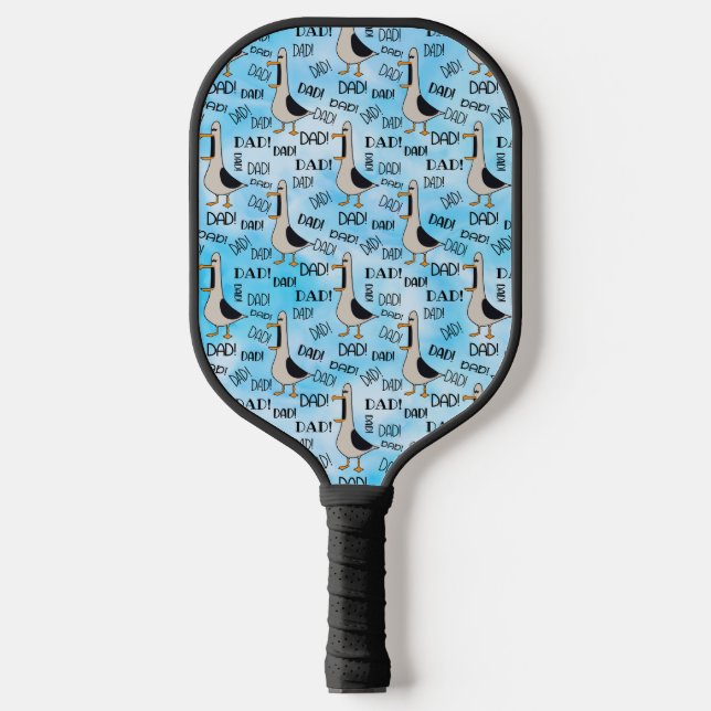 Vater Pickleball Paddle Black Handle anrufen (Vorderseite)