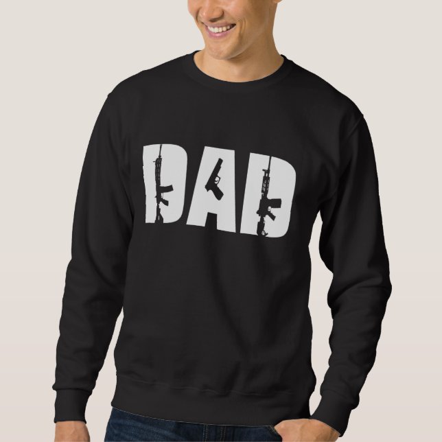Vater-Pistole-Enthusiast Pro Second Ame Sweatshirt (Vorderseite)