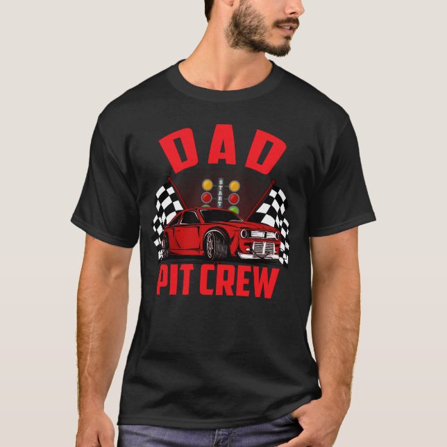 Vater-Pit-Crew T-Shirt (Vorderseite)