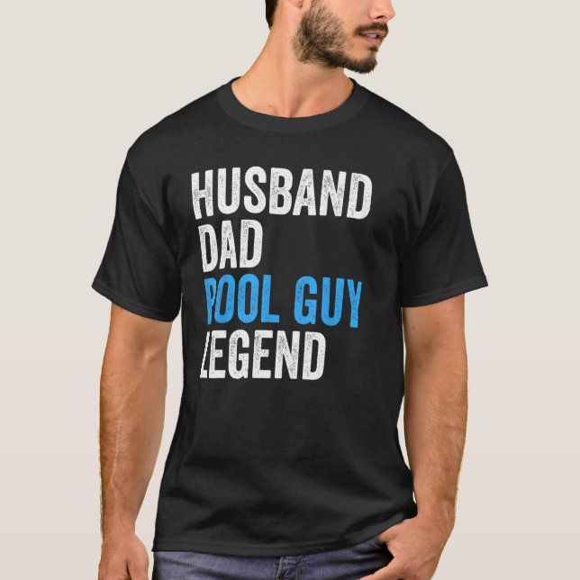 Vater Pool Typ Legend Funny Men T-Shirt (Vorderseite)