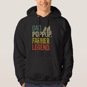 Vater Pop-Pop Bauer Legend Cool Retro Hoodie