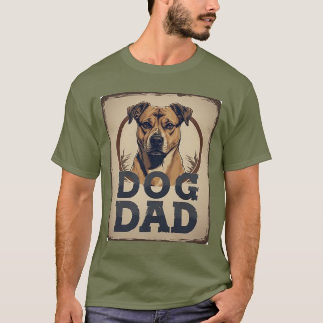 Vater Pride - Bold Canine Tribute Art T-Shirt (Vorderseite)