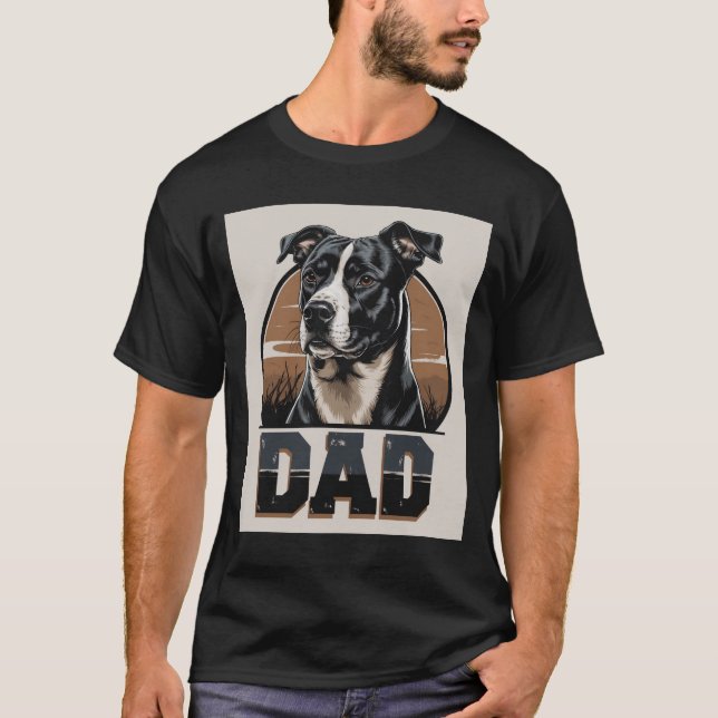 Vater Pride - Bold Canine Tribute Art T-Shirt (Vorderseite)