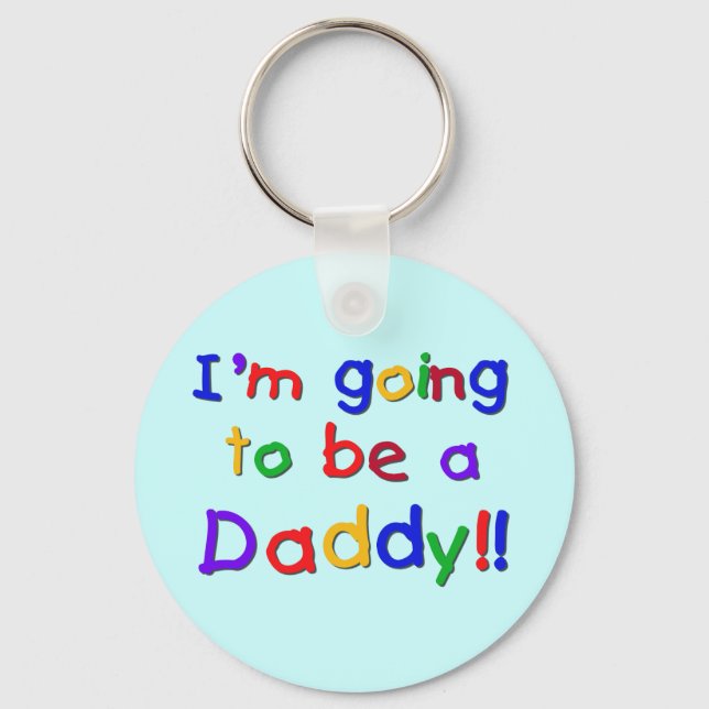 Vater-Primärfarben Schlüsselanhänger (Vorderseite)