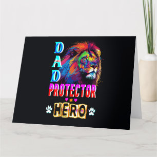 Vater Protector Helden Dankeskarte