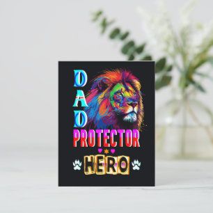 Vater Protector Helden Dankeskarte