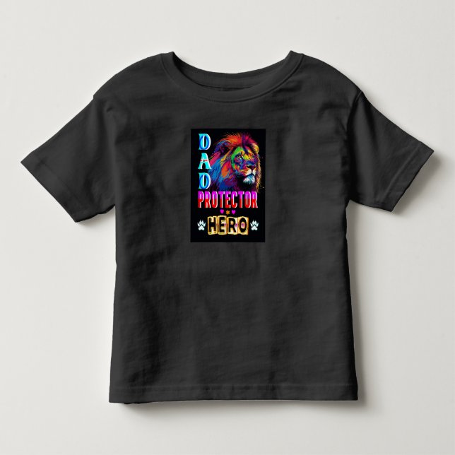 Vater Protector Helden Kleinkind T-shirt (Vorderseite)