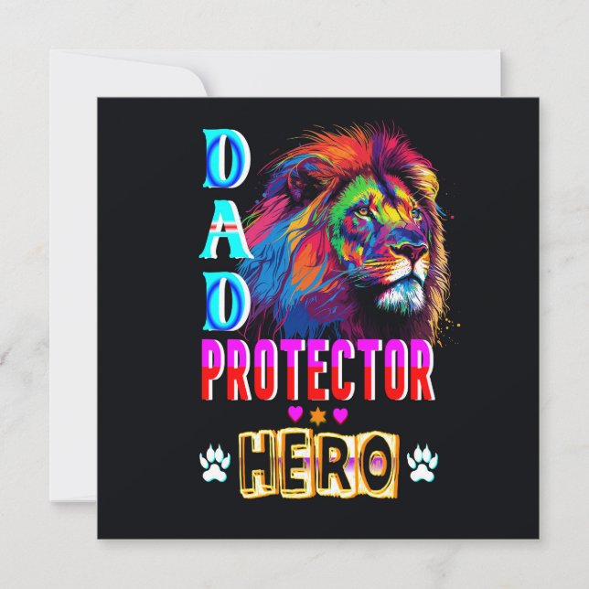 Vater Protector Helden Mitteilungskarte (Vorderseite)