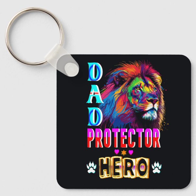 Vater Protector Helden Schlüsselanhänger (Vorderseite)