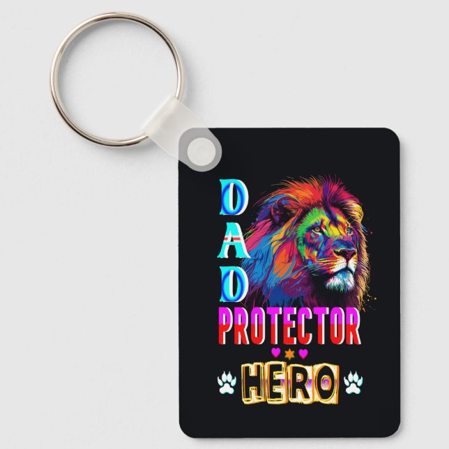 Vater Protector Helden Schlüsselanhänger (Vorderseite)