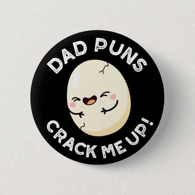 Vater Puns zerreißen mich auf lustige Eier Pun Dar Button (Vorderseite)