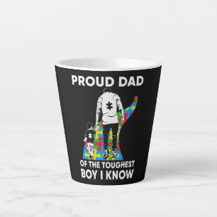 Vater-Puzzle-Autismus-Bewusstseinsgeschenk zum Geb Milchtasse