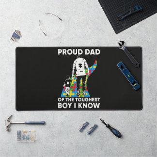 Vater-Puzzle-Autismus-Bewusstseinsgeschenk zum Geb Schreibtischunterlage