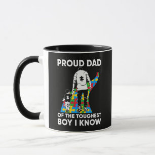 Vater-Puzzle-Autismus-Bewusstseinsgeschenk zum Geb Tasse