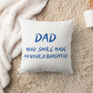Vater Quote Throw-Kopfkissen Kissen