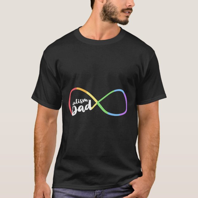 Vater Rainbow Infinity Symbols T-Shirt (Vorderseite)