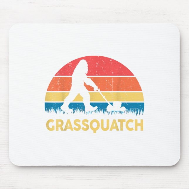 Vater Rasentraktor Grquatch Bigfoot Rasenmäher Ges Mousepad (Vorne)