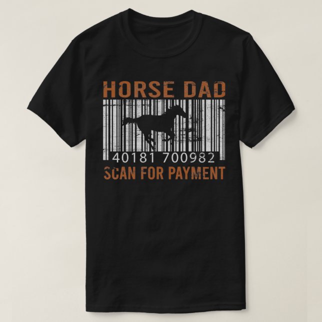 Vater Reiten T-Shirt (Design vorne)