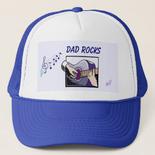 "Vater Rocks" Gitarrenspieler Trucker Hat Truckerkappe