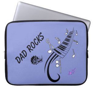 "Vater Rocks" Music & Keys Laptop Case 15"