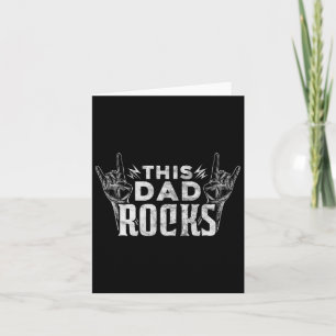 Vater Rocks Rock'n'Roll Heavy Metal Fathed Day Karte