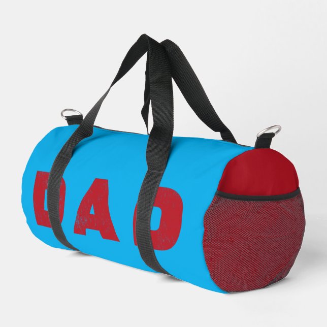 Vater [Roter abgenutzter Text] Duffle Bag (Rechte Ecke)