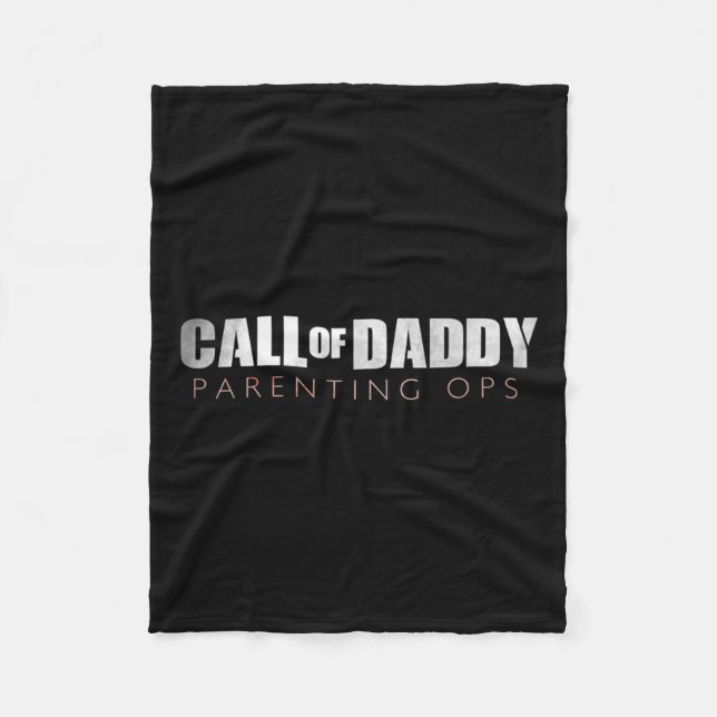 Vater-Ruf von Daddy Elterning Ops Geschenk Fleecedecke (Vorderseite)
